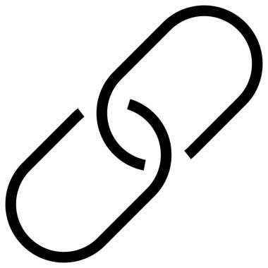 Web, web sitesi, vektör illüstrasyonu için bağlantı simgesi 