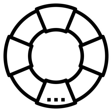 Web için yaşam simgesi, vektör illüstrasyonu 