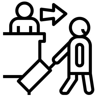 Düz simge, vektör illüstrasyonunu kontrol et