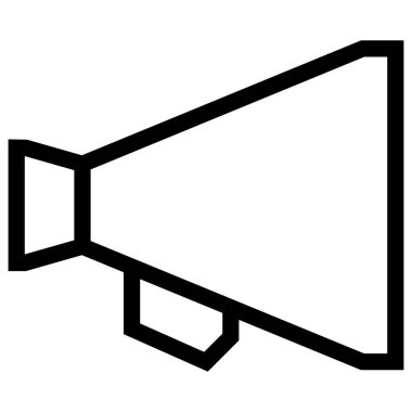 Web için duyuru simgesi, vektör illüstrasyonu