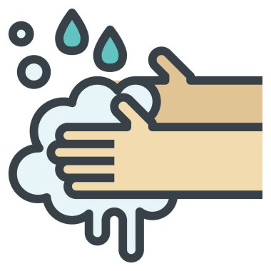 Eller modern simge, vektör illüstrasyonu