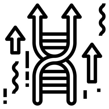 Web, vektör illüstrasyonu için genetik simge