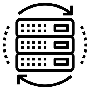 Web, vektör illüstrasyonu için simgeyi yenile