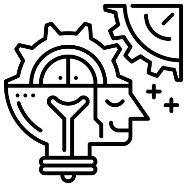 Mantıklı modern konsept simgesi, vektör illüstrasyonu 