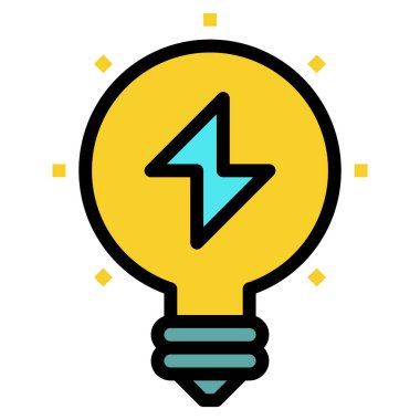 Web, vektör illüstrasyonu için fikir simgesi 