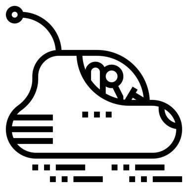 uzay arabası düz simgesi, vektör illüstrasyonu