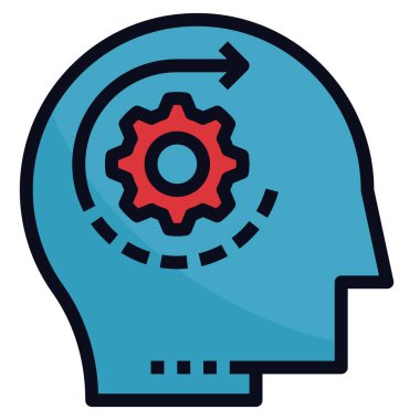 Mantıklı modern konsept simgesi, vektör illüstrasyonu 