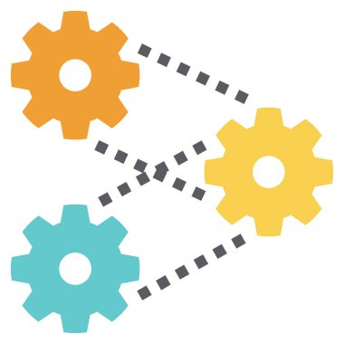 system  flat icon, vector illustration 