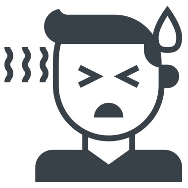 humma yassı simgesi, vektör illüstrasyonu