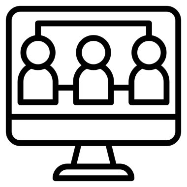 Web, vektör illüstrasyonu için sosyal simge 
