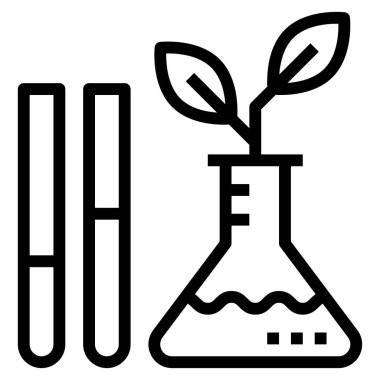 bitkiler düz simge, vektör illüstrasyonu 