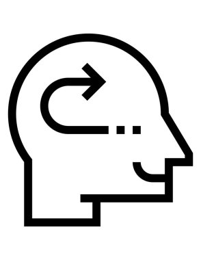 iş ve teknoloji çizgisi vektör simgesi.