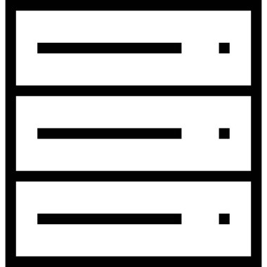 Web için veritabanı simgesi, vektör illüstrasyonu