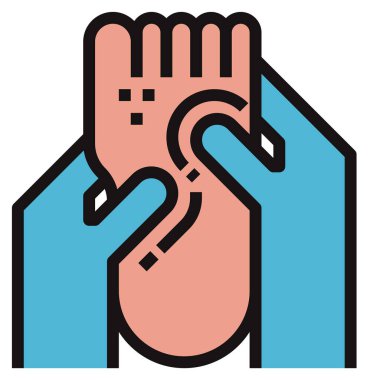 foot modern simge, vektör illüstrasyonu 