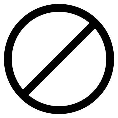 Web, vektör illüstrasyonu için simgeyi yasakla 