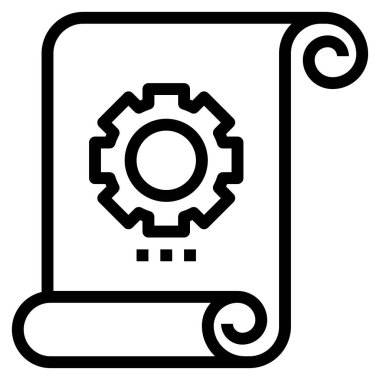 Web için kağıt simgesi, vektör illüstrasyonu 