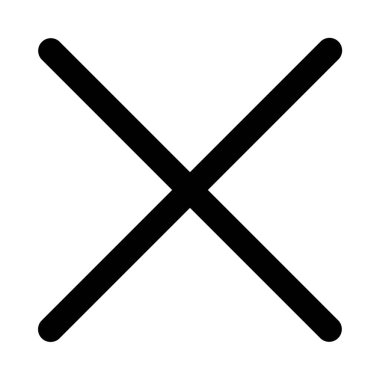 düz simge, vektör illüstrasyonunu iptal et 