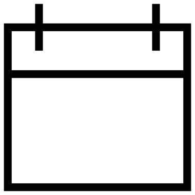 Takvim düzlüğü simgesi, vektör illüstrasyonu 
