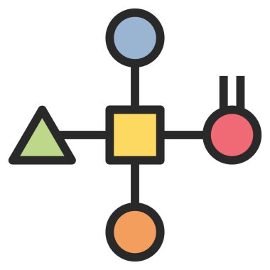 Web için protein simgesi, vektör illüstrasyonu 