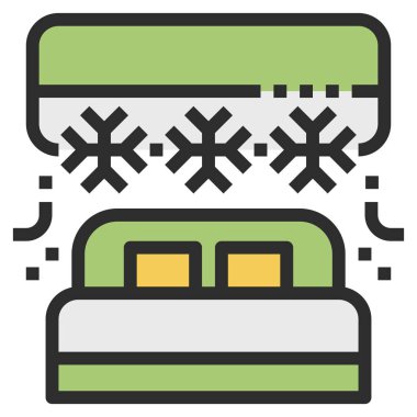 Klima simgesi, vektör illüstrasyonu 