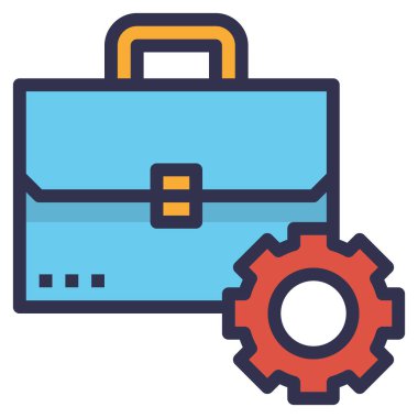 Web, vektör illüstrasyonu için iş konsepti simgesi