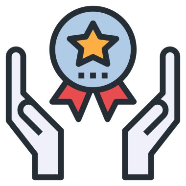 yardım düzlüğü simgesi, vektör illüstrasyonu