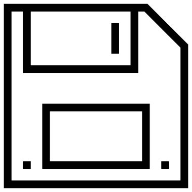 Web, vektör illüstrasyonu için simgeyi kaydet