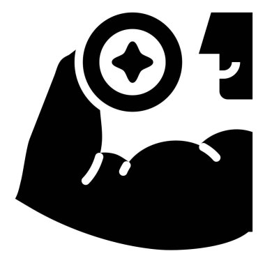 fitness simgesi, vektör illüstrasyonu  