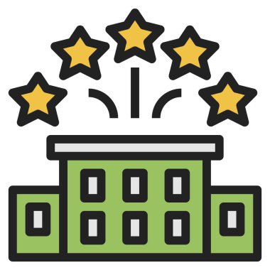 Web için beş simge, vektör illüstrasyonu