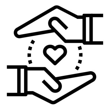 kalp çizgisi vektör simgesi