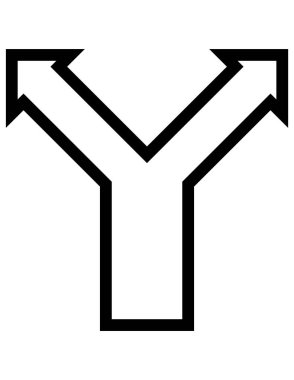 Decison simgesi, vektör illüstrasyonu