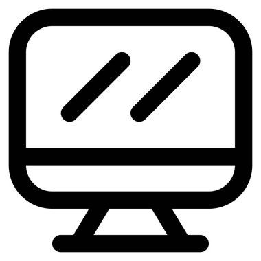 Web için bilgisayar simgesi, vektör illüstrasyonu 