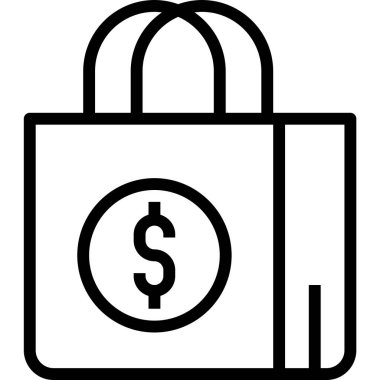 Web için alışveriş simgesi, vektör illüstrasyonu