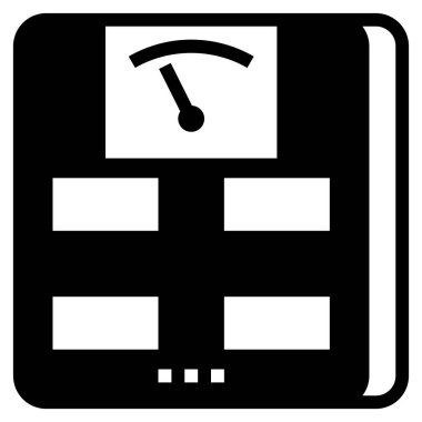 Web için ölçek simgesi, vektör illüstrasyonu