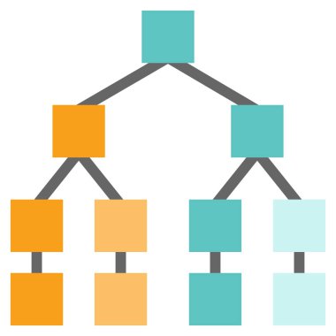 Web için merkle simgesi, vektör illüstrasyonu