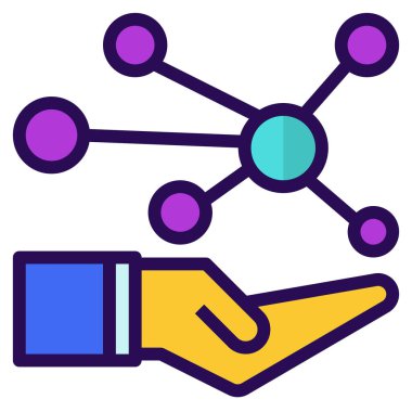 Web, vektör illüstrasyonu için kişisel simge 