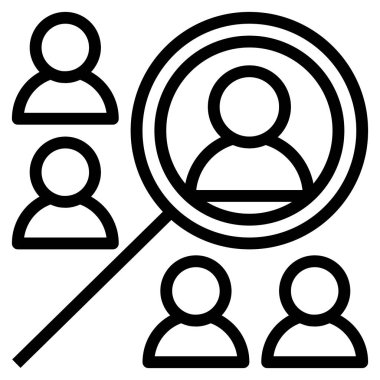 Web için müşteri simgesi, vektör illüstrasyonu