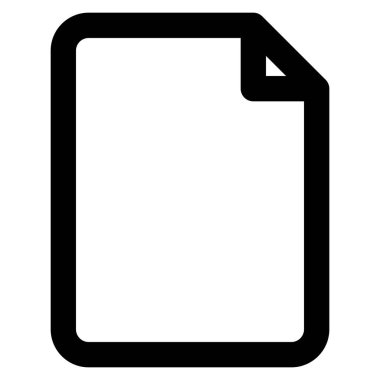 Düz taslak simgesi, vektör illüstrasyonu