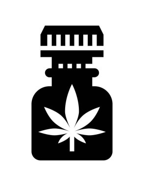 marijuana ikon vektör tasarımı
