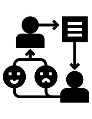 iş ve finans satırı simgesi