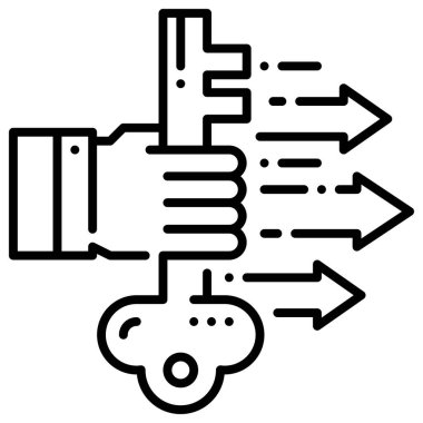 Web, vektör illüstrasyonu için iş konsepti simgesi