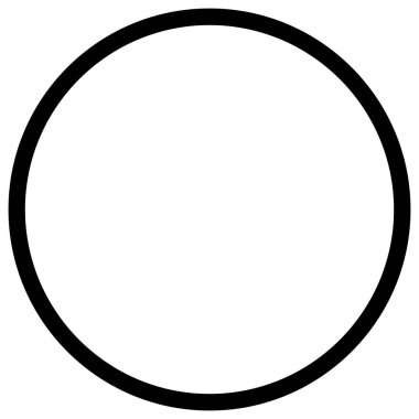 Bir daire çerçevesinin vektör illüstrasyonu