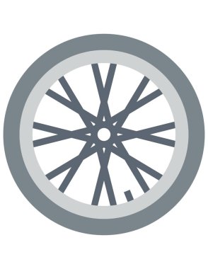 Web için tekerlek simgesi, vektör illüstrasyonu