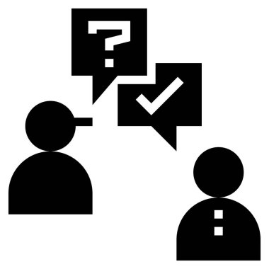 düz simge, vektör illüstrasyonuna sor