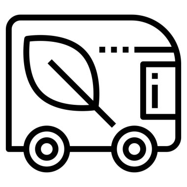 dağıtım ve lojistik çizgi vektör simgesi.