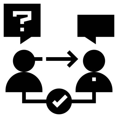 Web sitesi ve vektör çizimi için modern konsept ui / ux simgesini sorgula 