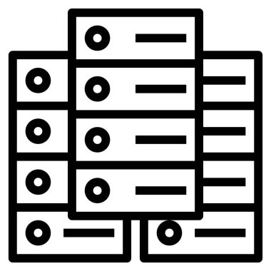 Web, vektör illüstrasyonu için veri simgesi 