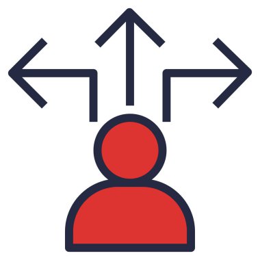 Web, vektör illüstrasyonu için karar simgesi