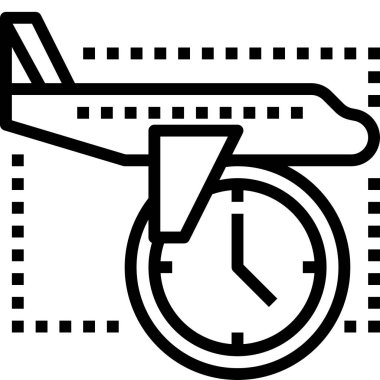 çevrimiçi seyahat düz simgesi, vektör illüstrasyonu  