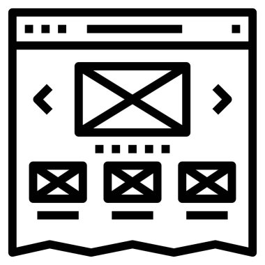 Web için web simgesi, vektör illüstrasyonu